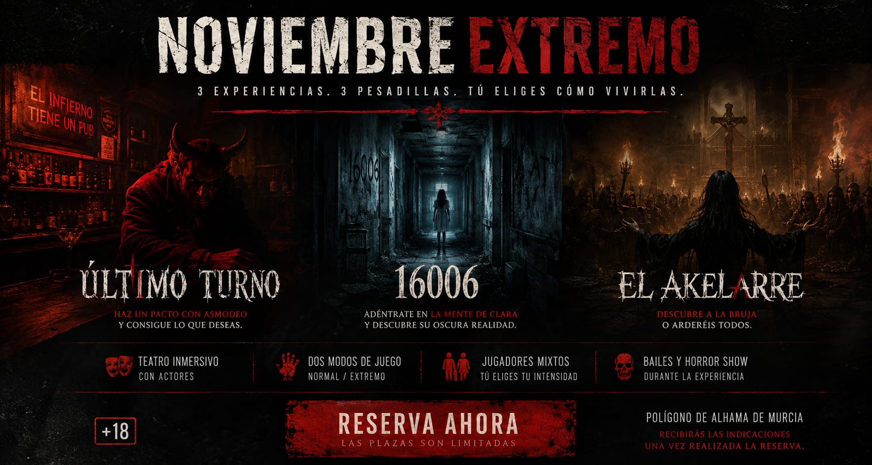 Noviembre Extremo — Último Turno, 16006 y El Akelarre: 3 experiencias, 3 pesadillas